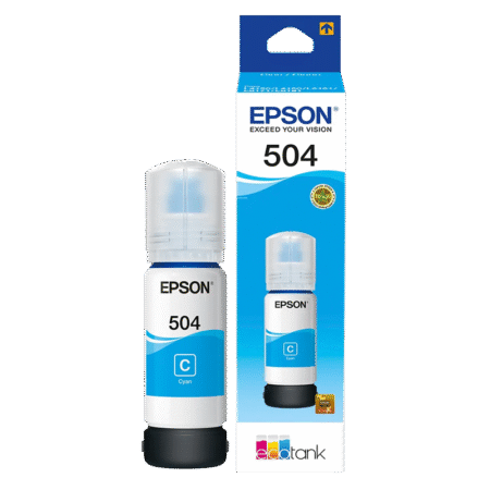 Tinta Epson T504 color cian